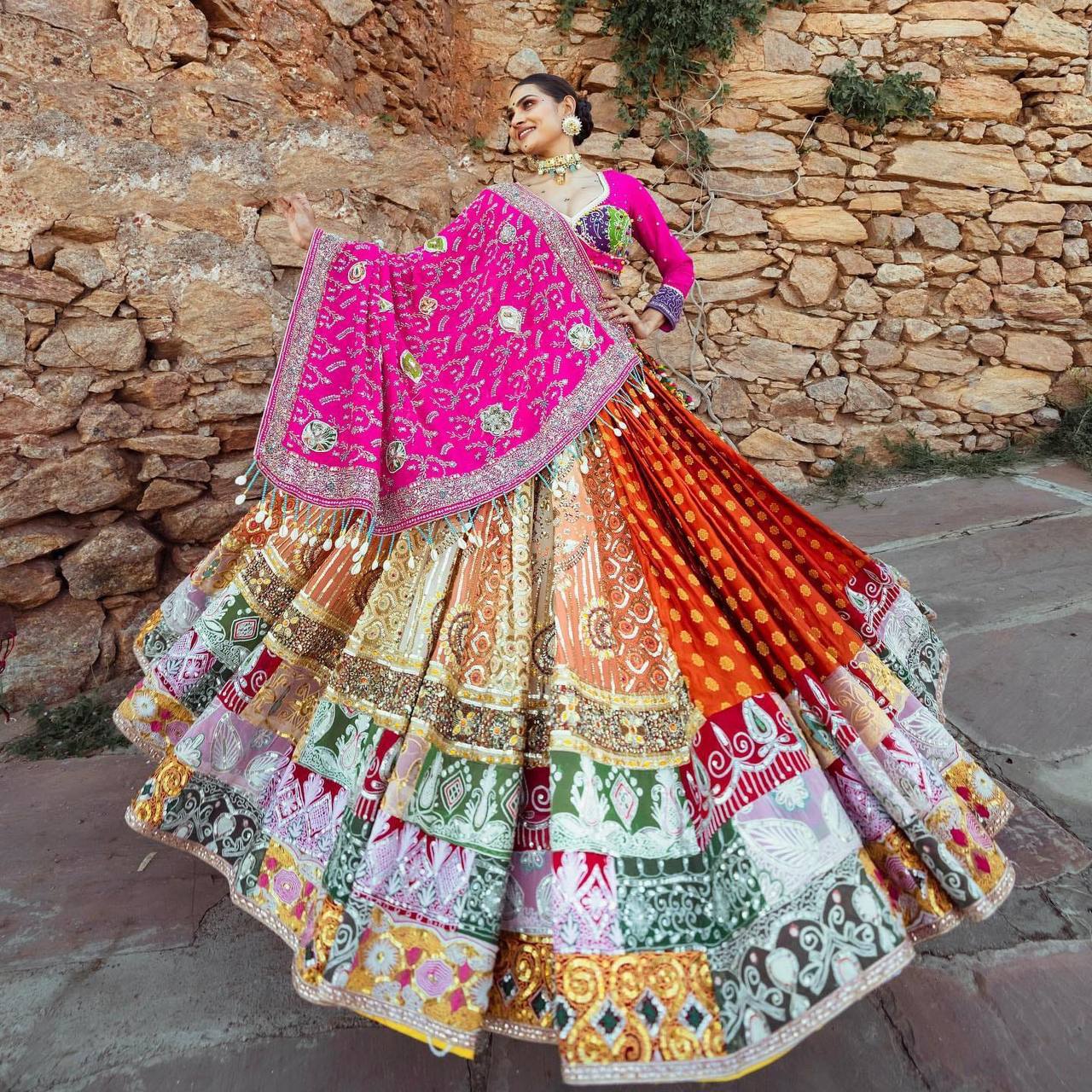 Navratri special Designer Chaniya Choli (Stitched)