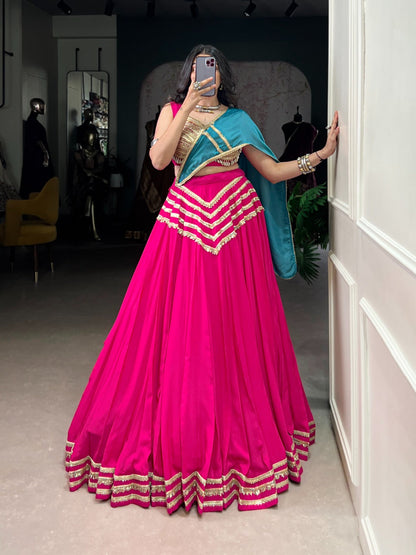 Rayon Sequence Lace with Kodi Work Navratri Special Designer Chaniya Choli (Ready to Wear)
