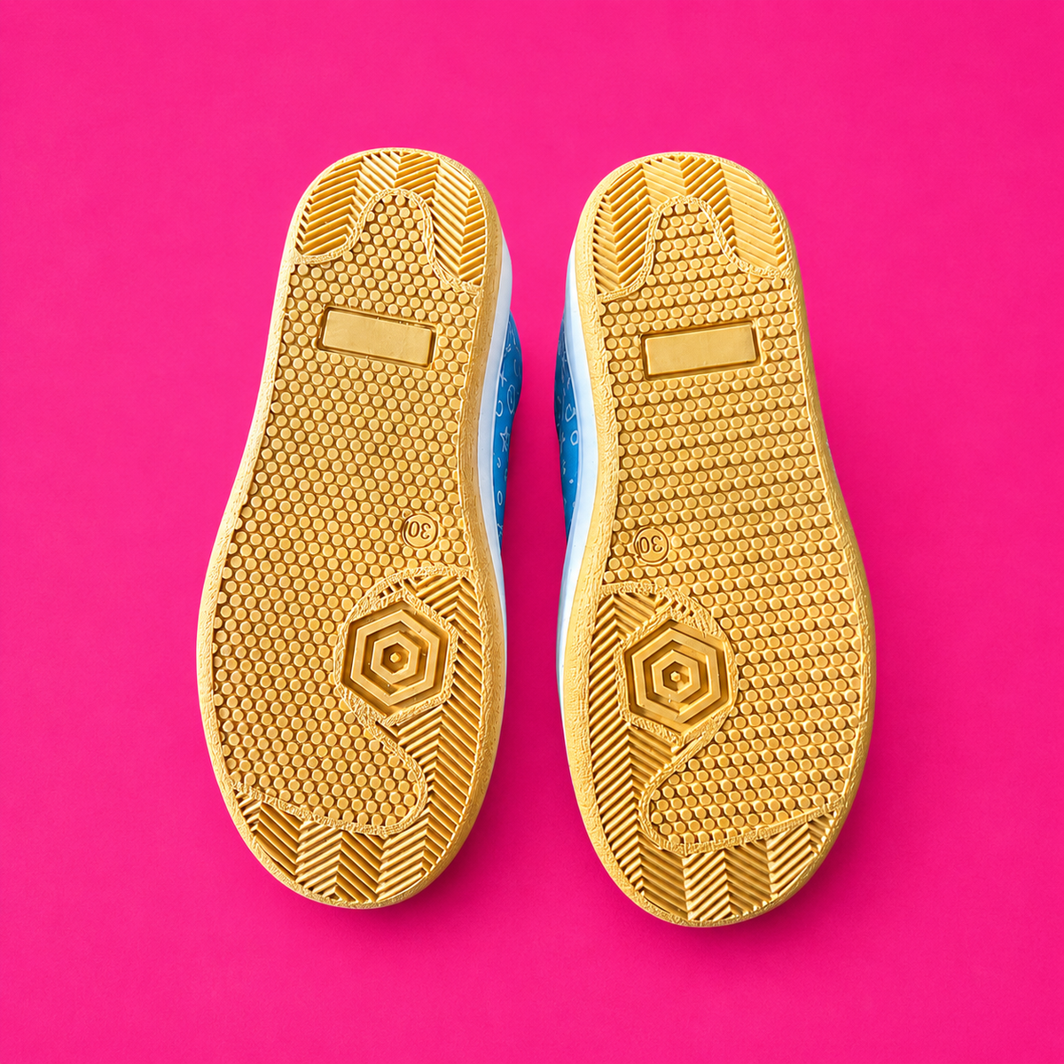 Doodledrift Blue Scribble Kids Sneakers