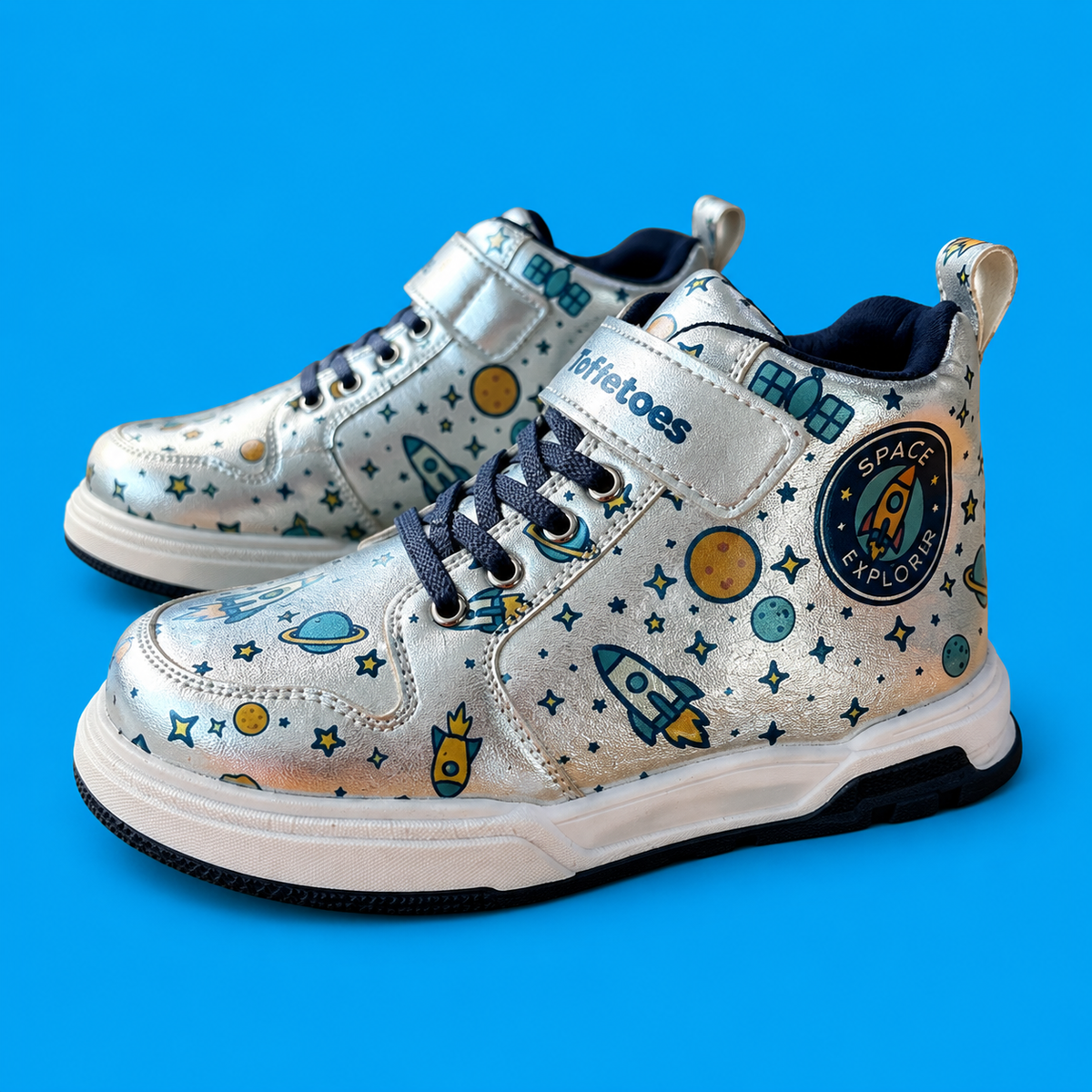 Astroknots Lunar Silver Kids Sneakers