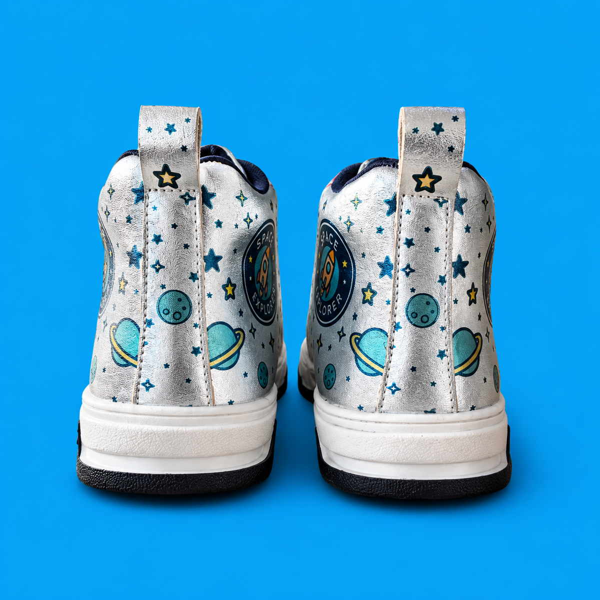 Astroknots Lunar Silver Kids Sneakers