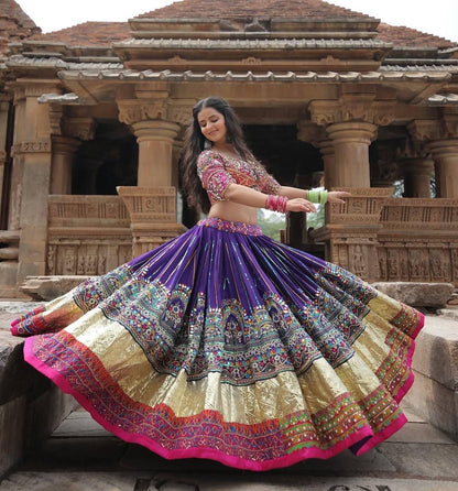 Muslin Multicolor Digital Print Chaniya Choli
