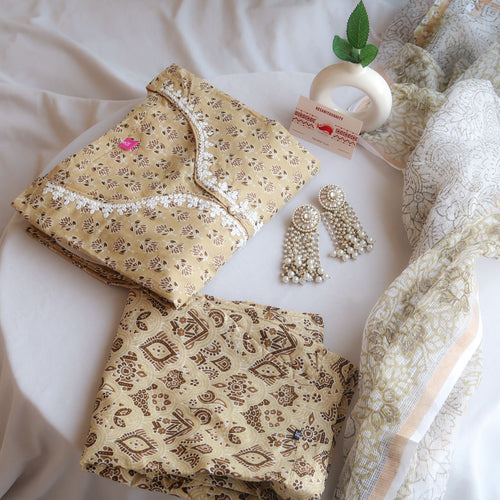 Prakriti Kamal Delight Suit Set - Doriya