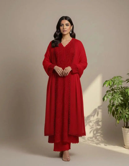 Trending Chikankari Kurti Palazzo Set